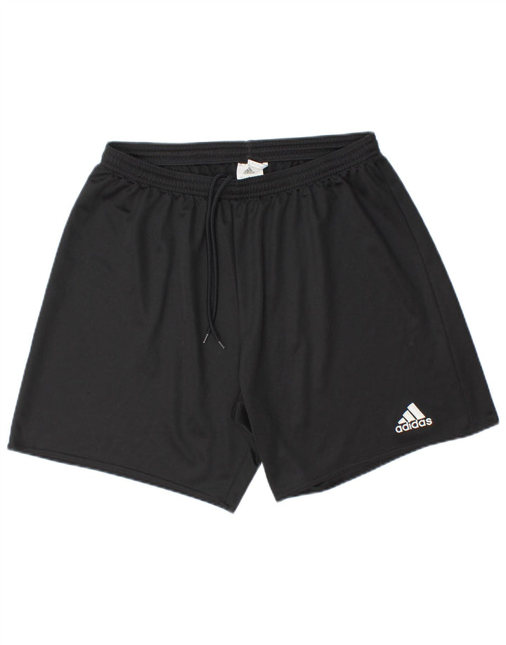 Мужские спортивные шорты Adidas, большие черные из полиэстера