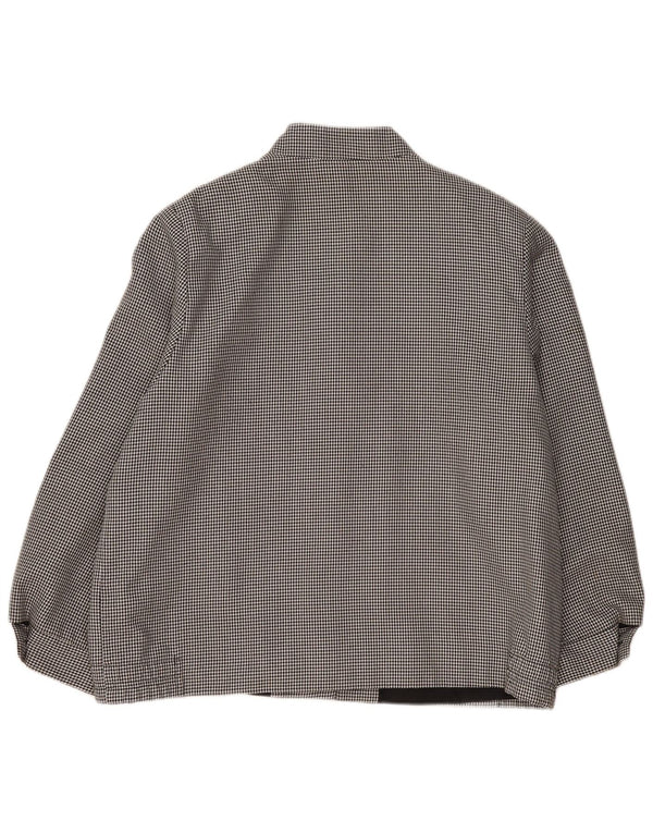 Винтажный женский бомбер UK 20 2XL, черный полиэстер с узором 