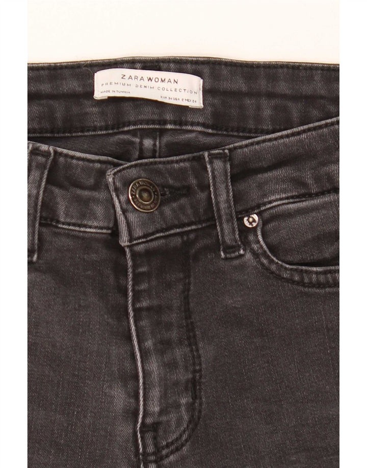 Женские расклешенные джинсы Zara EU 34 2XS W24 L31 Серые
