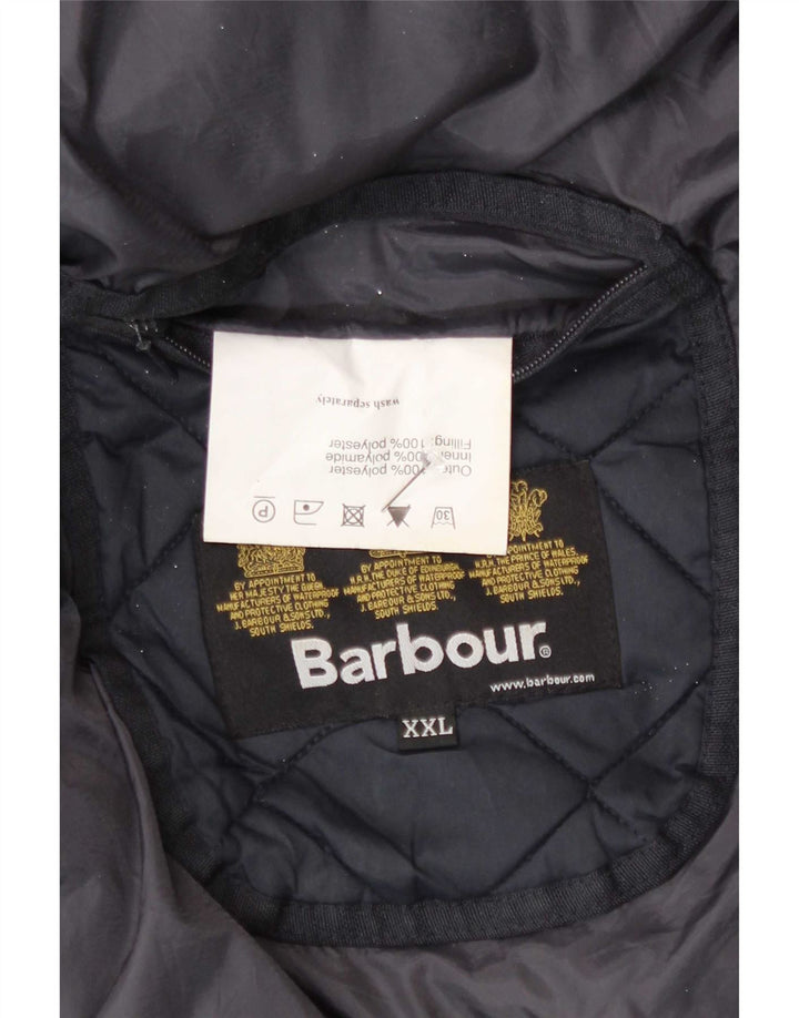 Мужская стеганая куртка Barbour UK 44 2XL темно-синяя, полиэстер