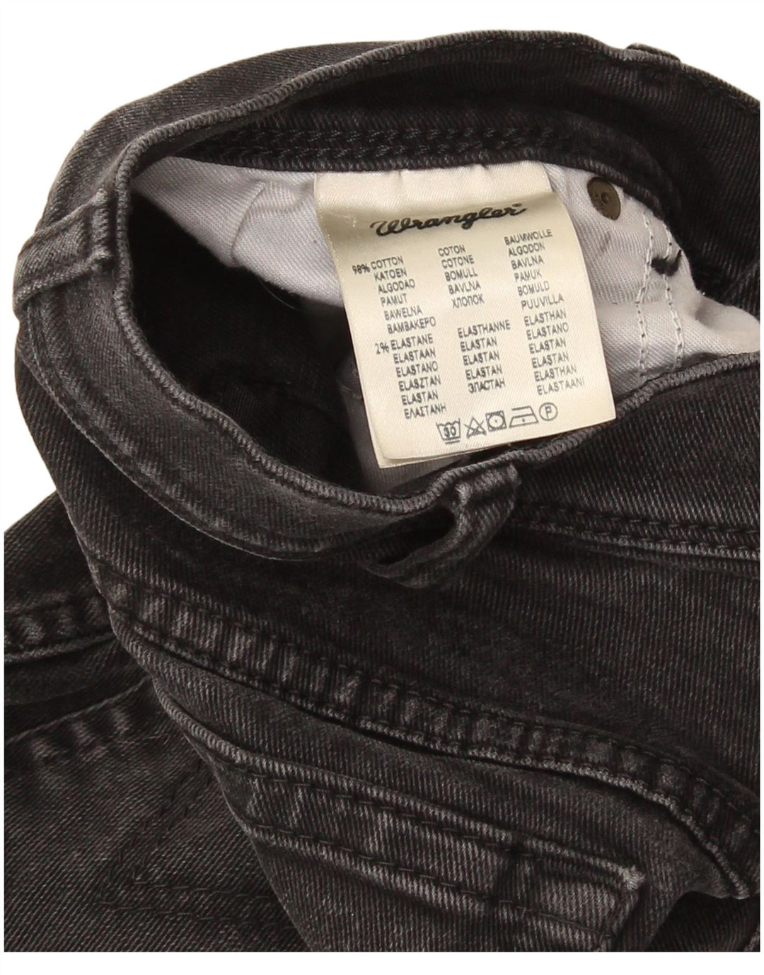 Мужские прямые джинсы Wrangler стандартного кроя W34 L32, серый хлопок