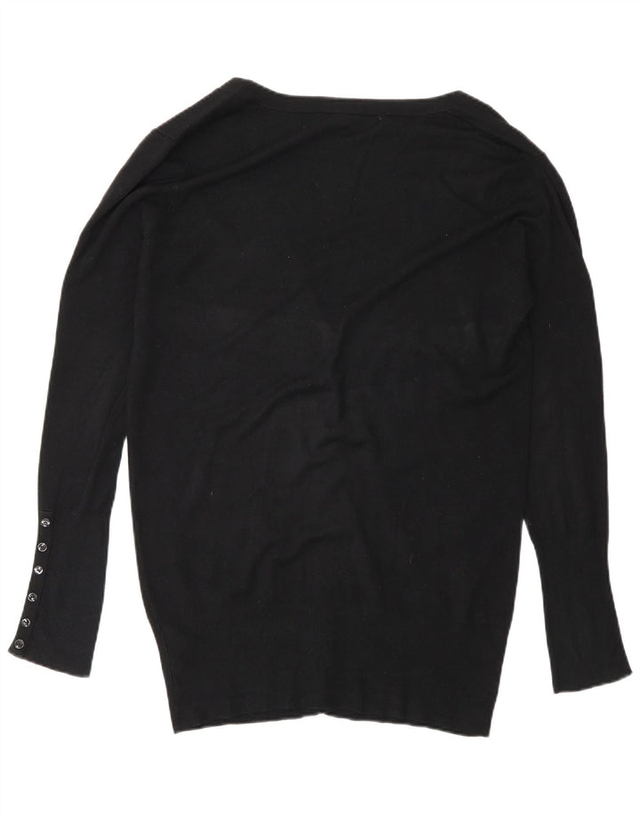 Женский кардиган Zara UK 16, большой черный вискоза