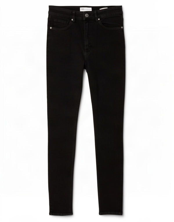 Женские джинсы скинни Zara EU 36 XS W26 L26, черный хлопок