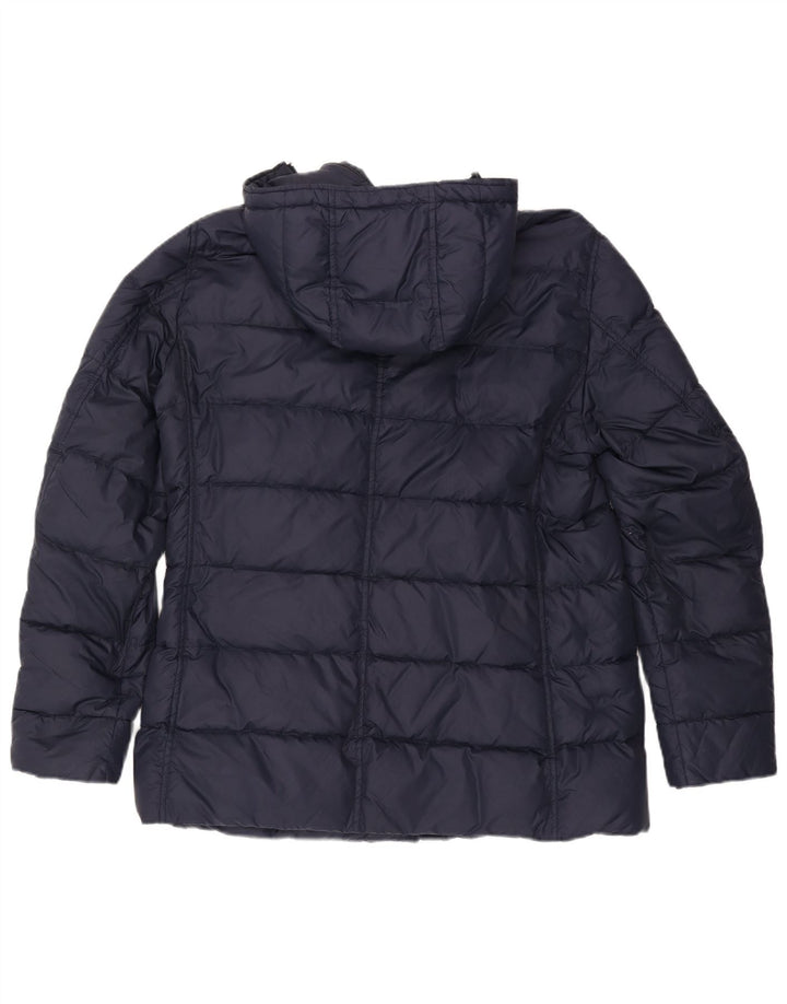 Мужская стеганая куртка Herno с капюшоном UK 38 Medium Navy Blue