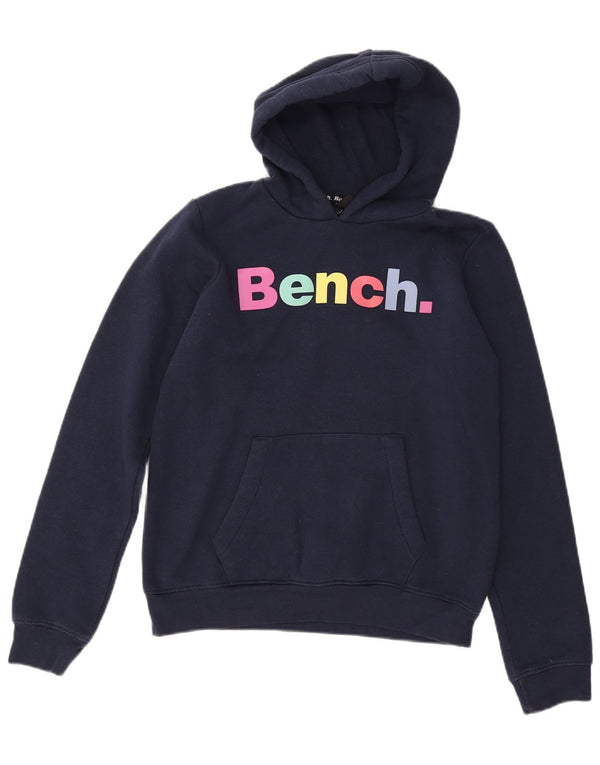 Джемпер с капюшоном BENCH для мальчиков, 13–14 лет, темно-синий, хлопок