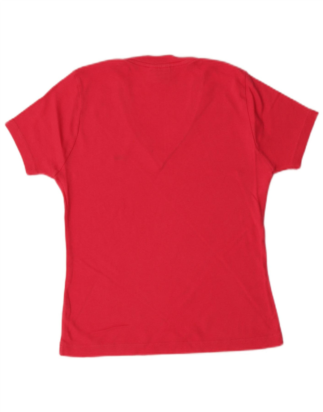 LACOSTE Женская футболка, размер 42, большая, розовая, хлопок
