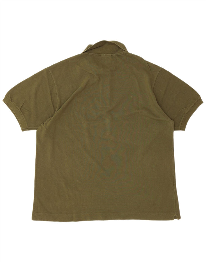 Мужская рубашка-поло LACOSTE, размер 5, большая, цвет хаки, хлопок