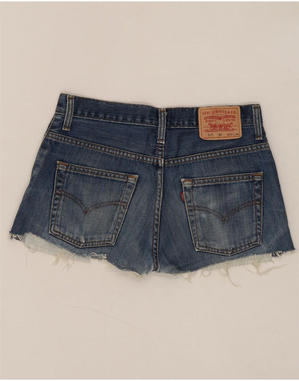 Женские джинсовые шорты Levi's 507 W30, средний синий, хлопок