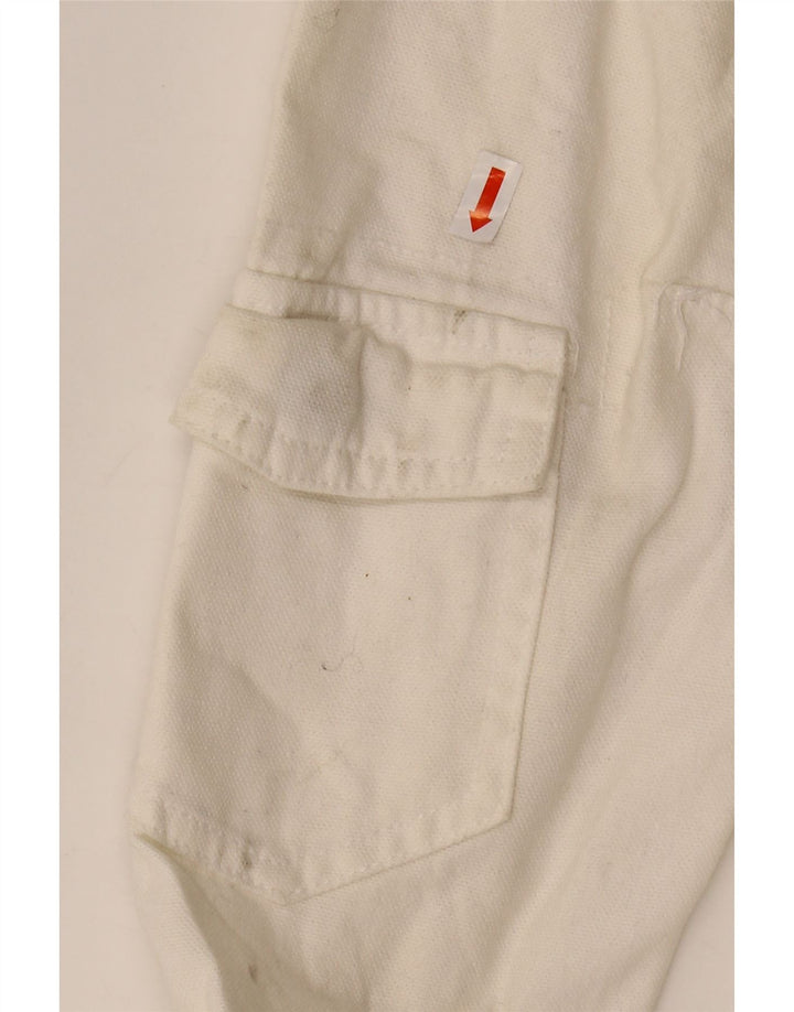 AMERICANINO Mens Bomber Jacket UK 36 Small White Cotton