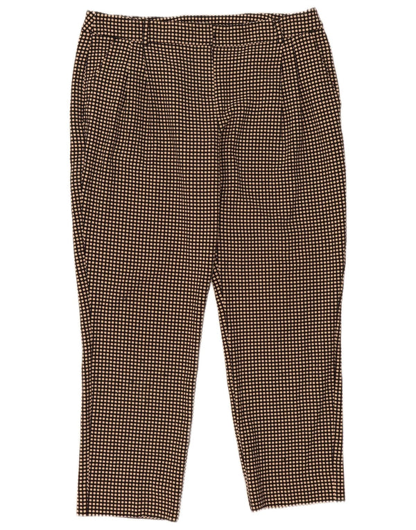 Женские брюки чинос Max & Co., Великобритания, 16, большие, W38 L28, коричневые в горошек