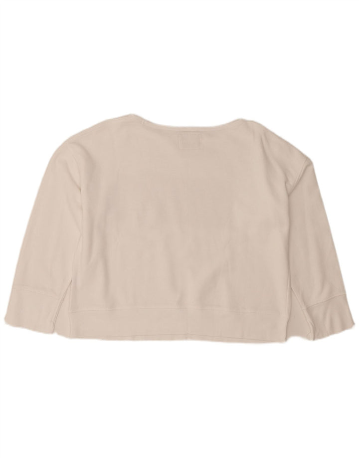 Женский укороченный свитшот с рисунком Rifle, большой белый хлопок, Великобритания, 16 шт.