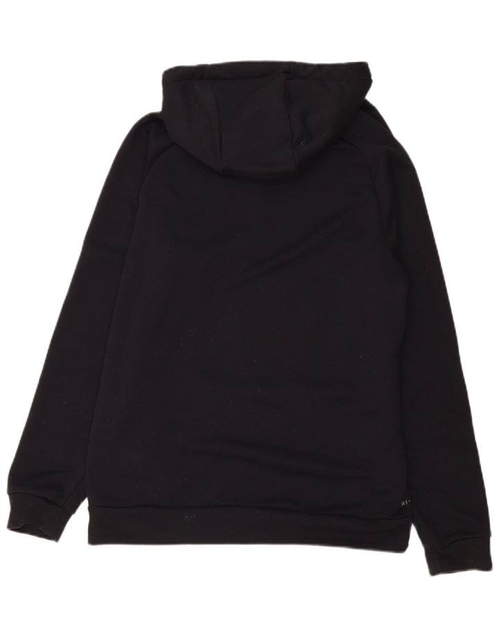Мужской джемпер с капюшоном с графикой Nike Dri Fit, средний черный, полиэстер