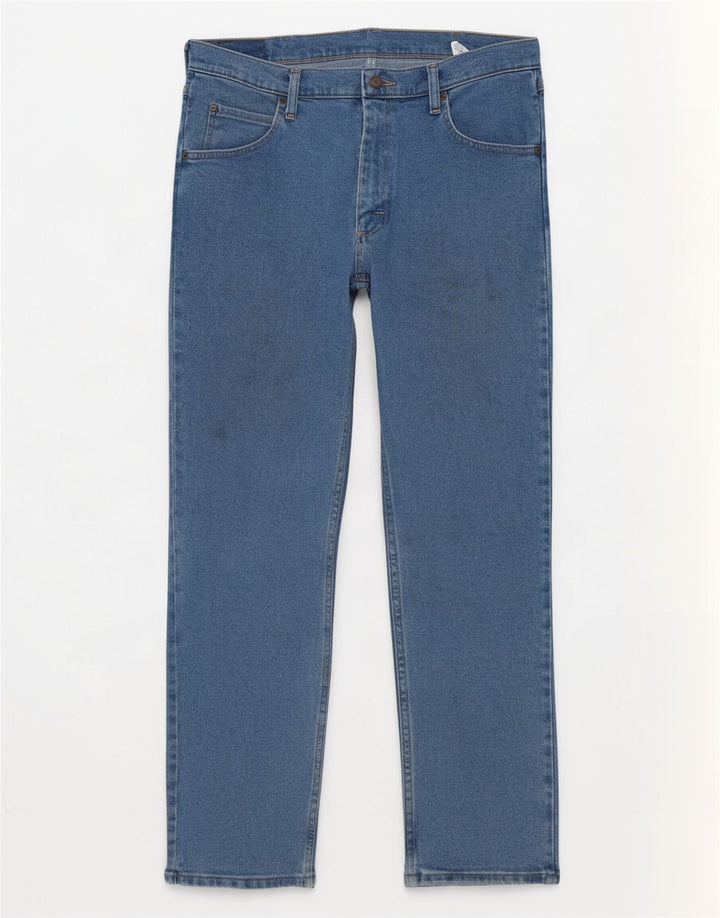 Мужские прямые джинсы Wrangler W34 L30 синие, хлопок