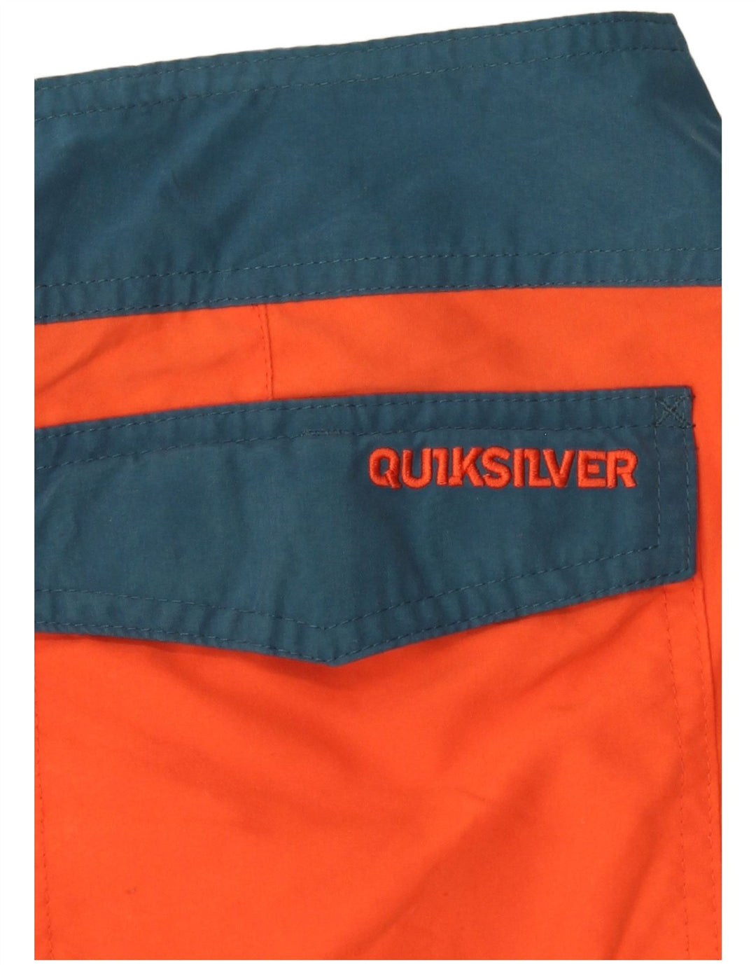 Мужские шорты для плавания QUIKSILVER, большие оранжевые цветные блоки