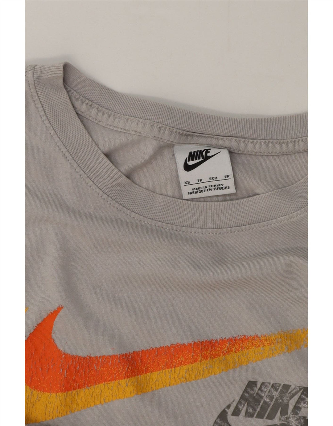 Мужская футболка с рисунком Nike Top XS, серый хлопок