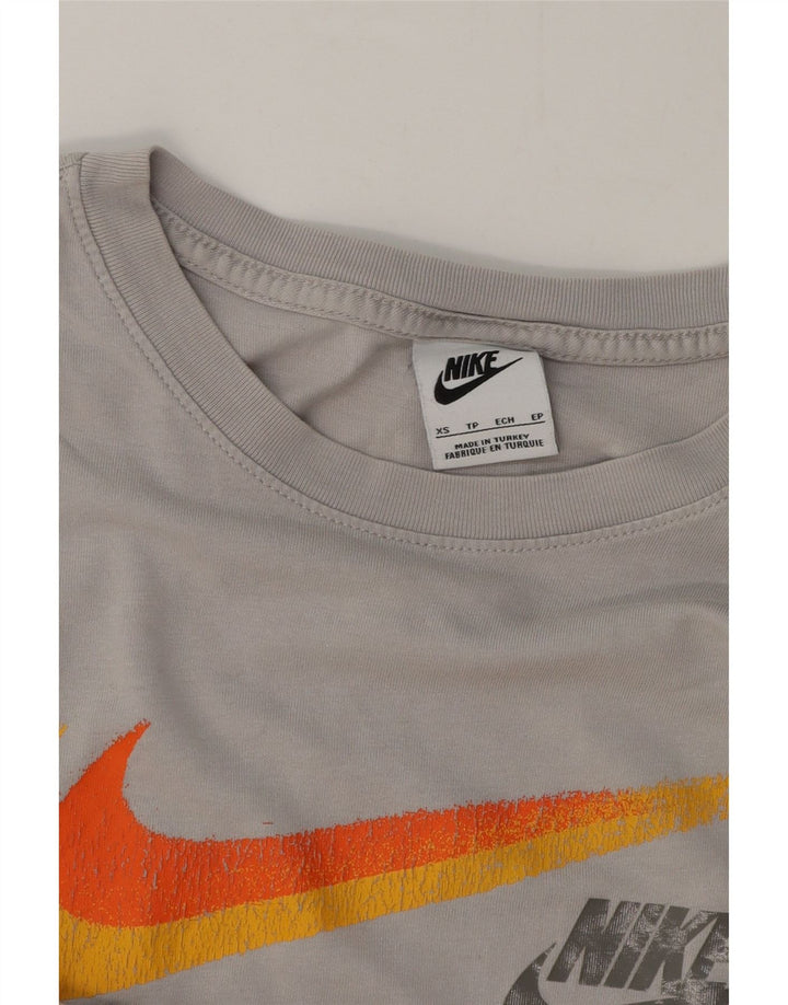 Мужская футболка с рисунком Nike Top XS, серый хлопок