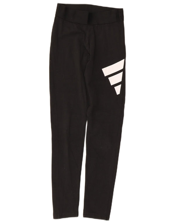 Женские леггинсы с рисунком Adidas UK 4/6 XS, черные