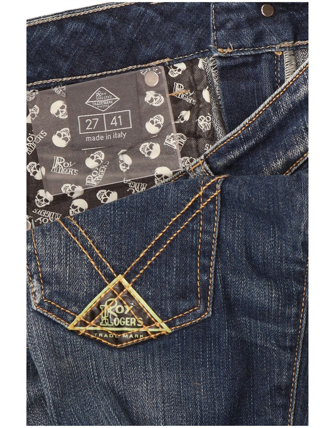 Женские узкие джинсы Roy Rogers IT 41 Small W27 L32 Синие, хлопок