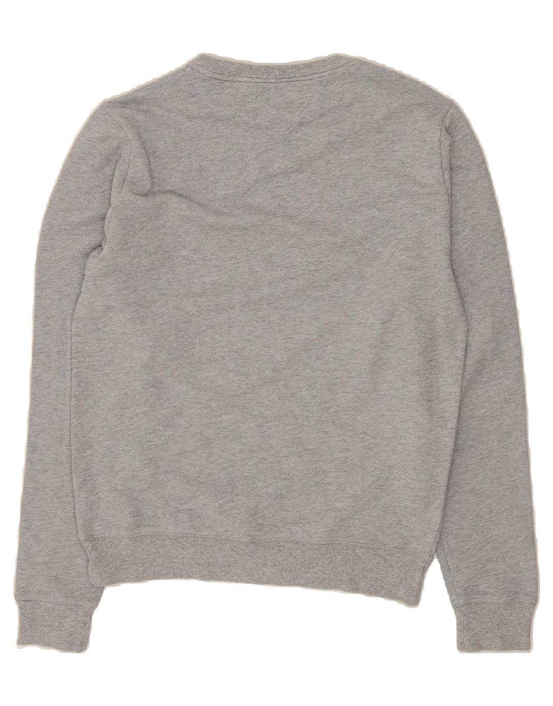 TOMMY HILFIGER Mens Graphic Sweatshirt Jumper Medium Grey Colourblock Vintage Tommy Hilfiger and Second-Hand Tommy Hilfiger from Messina Hembry 