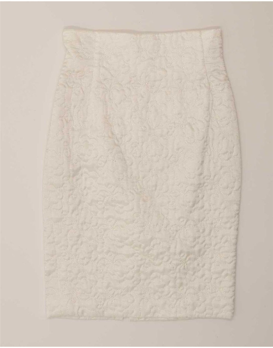 Винтажный женский комплект из 2 юбок IT 44 Medium W28 Белая вискоза