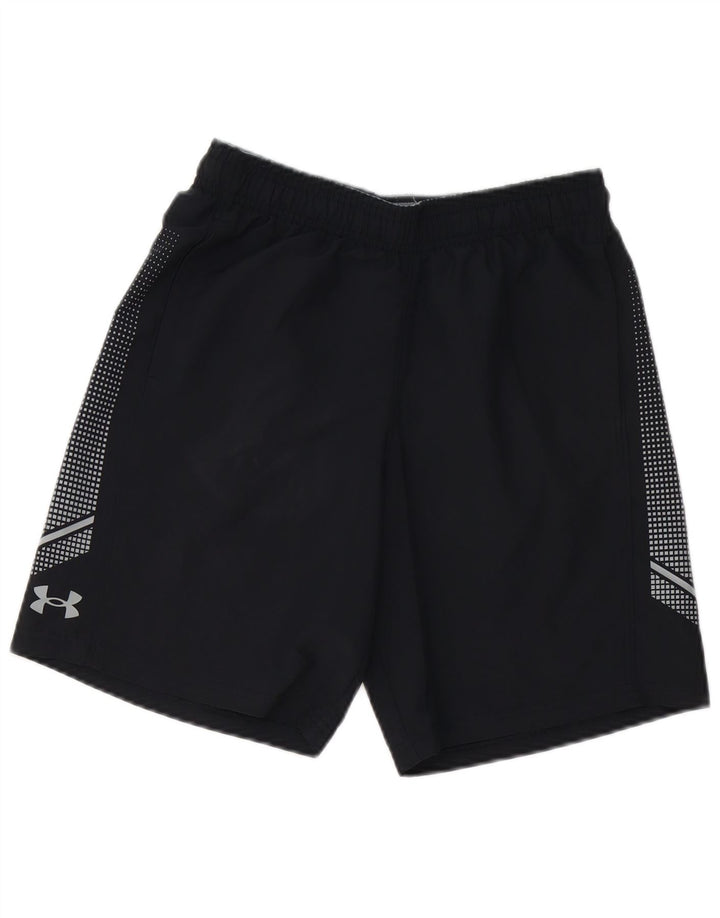 Спортивные шорты Under Armour для мальчиков 11–12 лет, большие черные из полиэстера