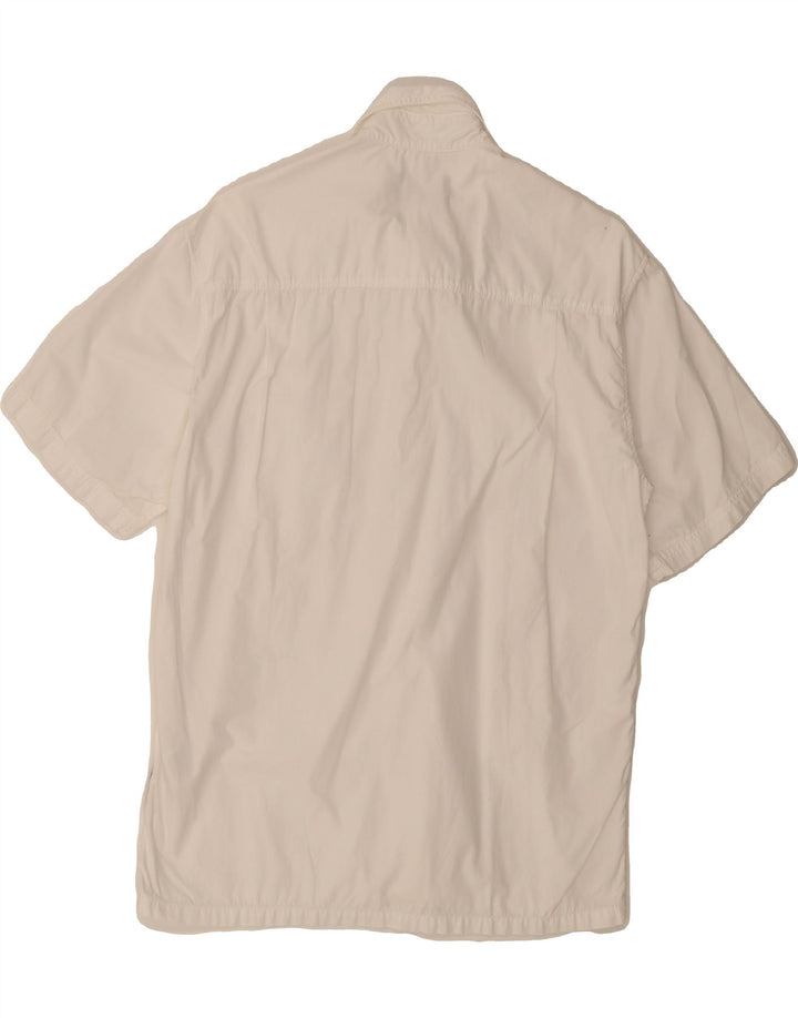 WRANGLER Mens Short Sleeve Shirt Small White Cotton Vintage Wrangler and Second-Hand Wrangler from Messina Hembry 
