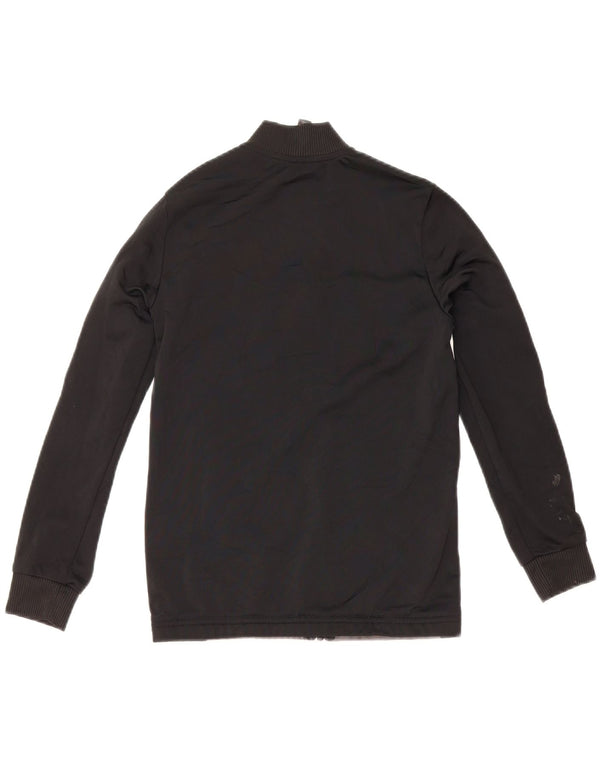 Спортивный костюм Adidas для мальчиков, верхняя куртка 9-10 лет, черный полиэстер с цветными блоками