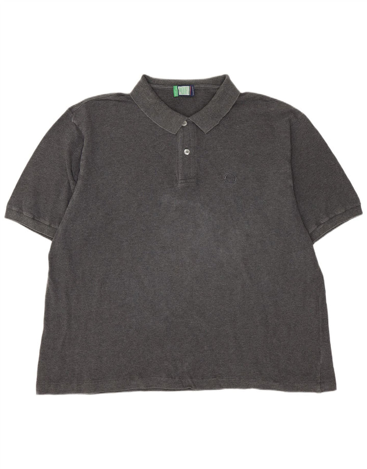 Мужская рубашка поло SERGIO TACCHINI IT 58 2XL Серый хлопок