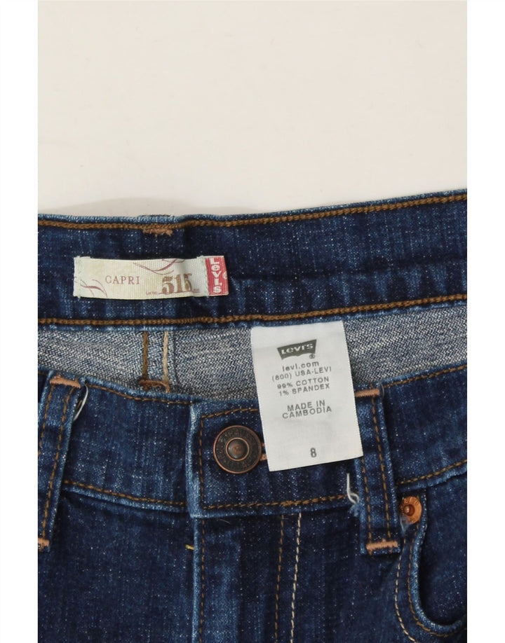 LEVI'S Womens 515 Capri Jeans US 8 Medium  Blue Cotton Vintage Levi's and Second-Hand Levi's from Messina Hembry 