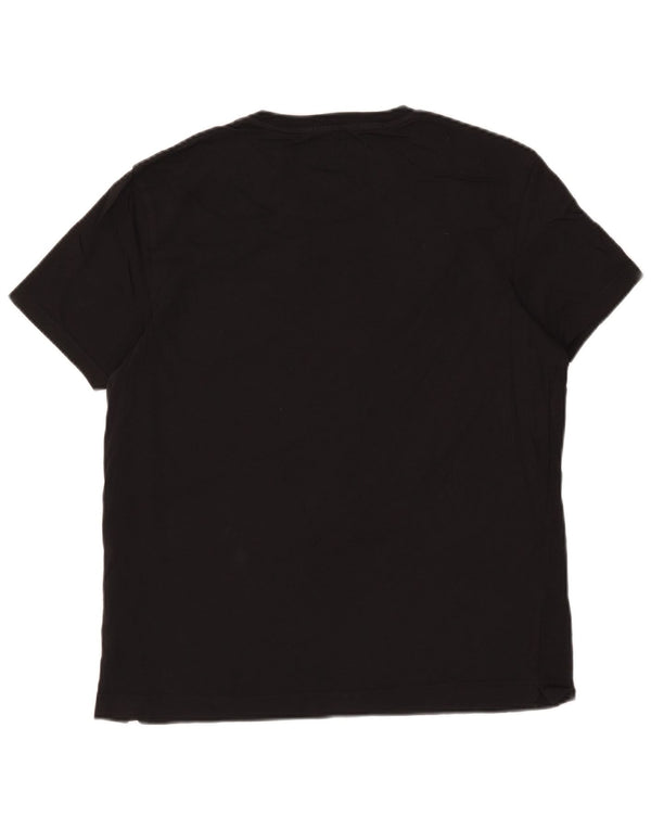 Adidas Mens T-Shirt Top Medium Black Cotton