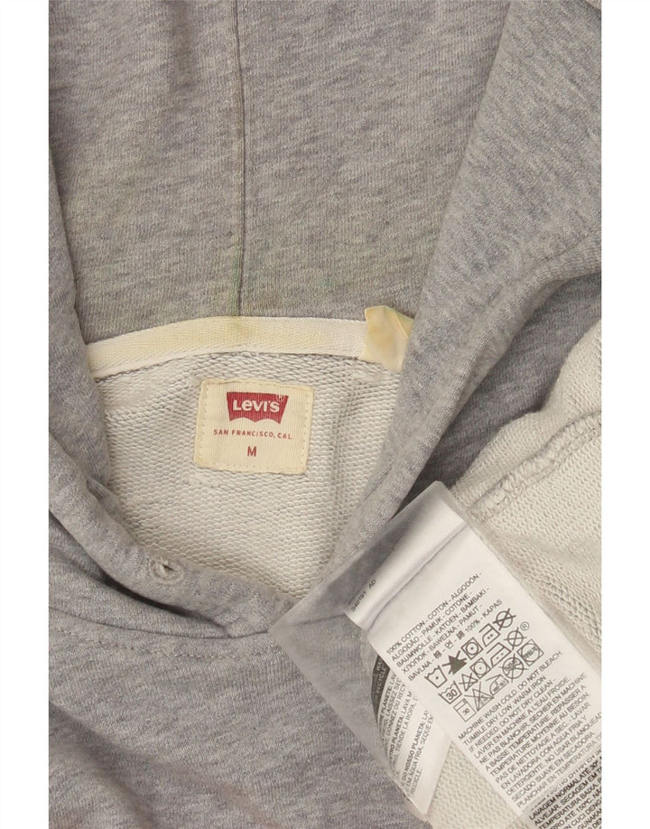 Мужской джемпер с капюшоном Levi's с рисунком, средний серый хлопок с крапинками