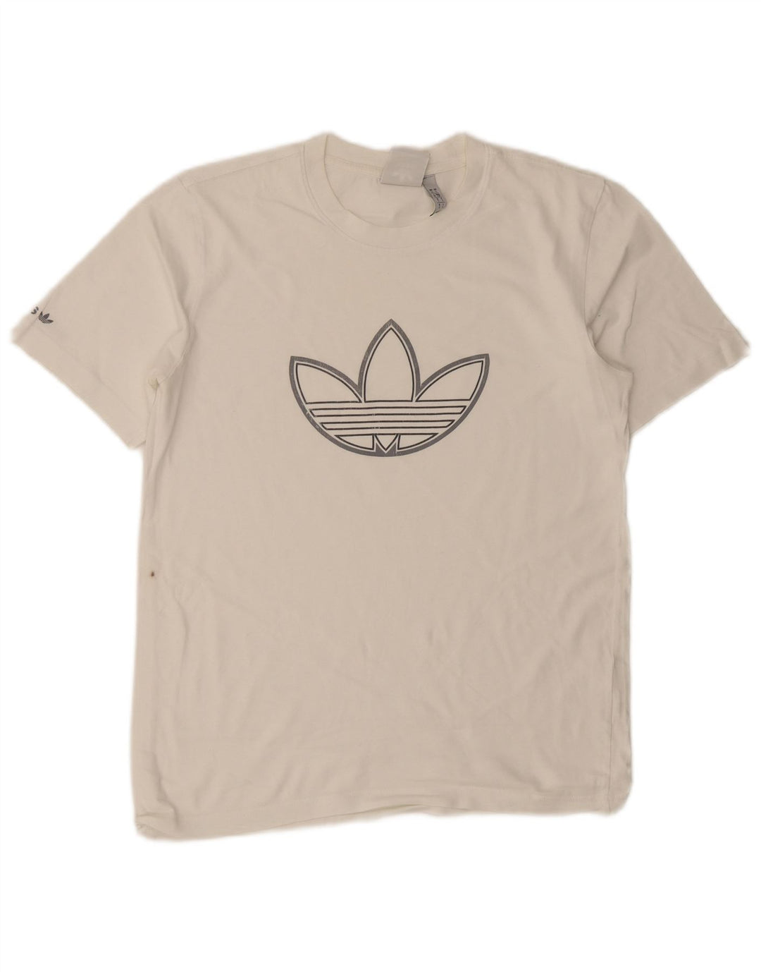 Мужская футболка с рисунком Adidas, маленькая белая