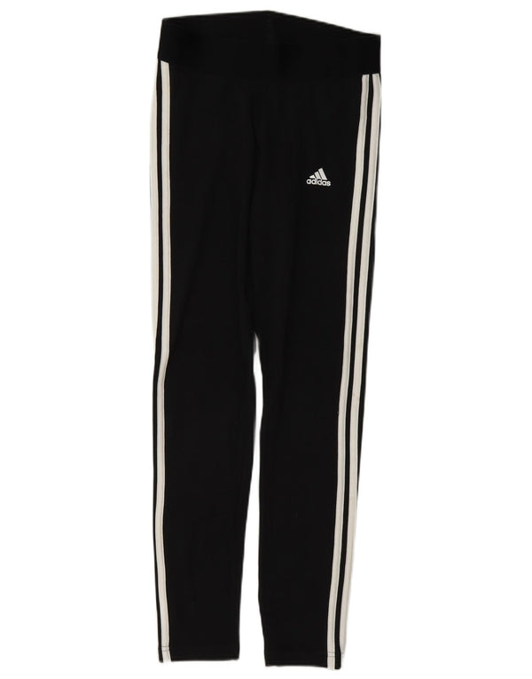 Женские леггинсы приталенного кроя Adidas UK 8/10, маленькие черные хлопковые