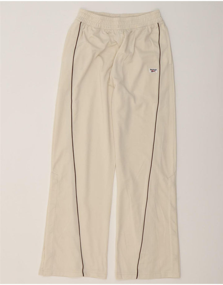 Женские спортивные брюки REEBOK UK 10, маленькие, бежевые, полиэстер