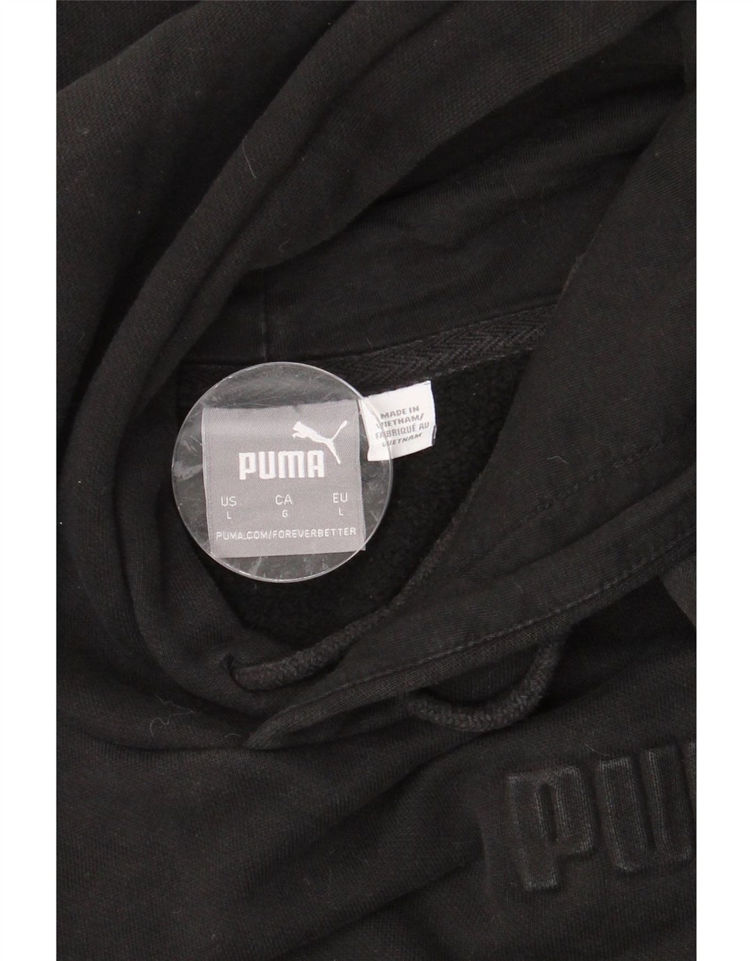 Женский джемпер с капюшоном PUMA Oversized UK 16, большой черный