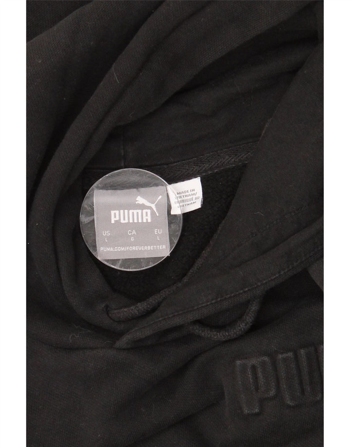 Женский джемпер с капюшоном PUMA Oversized UK 16, большой черный