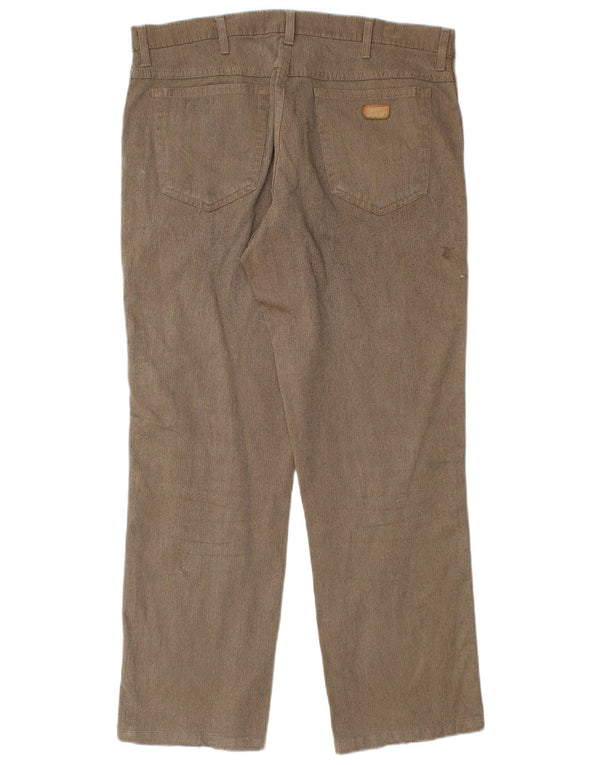 Мужские прямые повседневные брюки Wrangler Texas Stretch W36 L28, коричневый хлопок