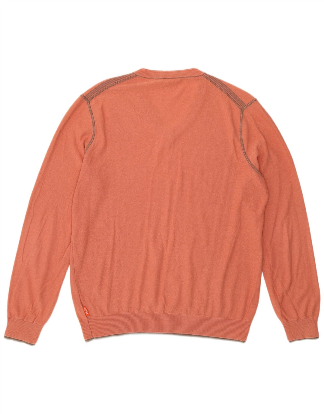 Мужской джемпер с v-образным вырезом Hugo Boss, средний розовый