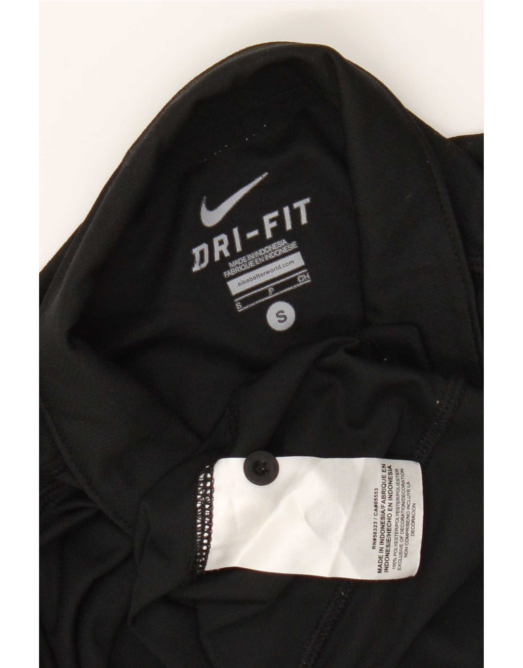 Мужская рубашка-поло Nike Dri Fit, маленькая черная, полиэстер