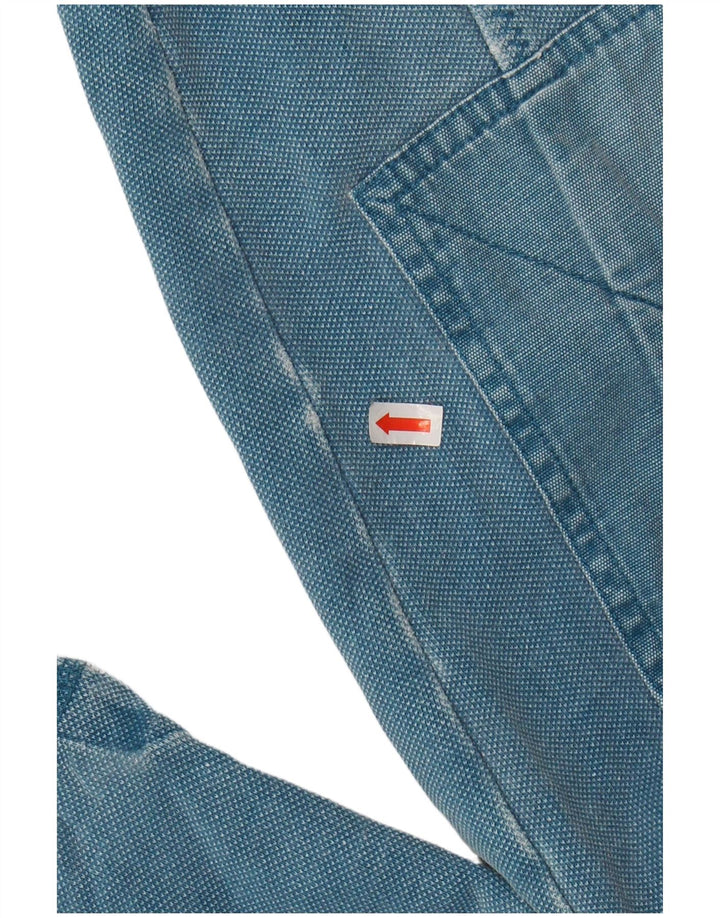 Мужской свитер FAT FACE с воротником на молнии, большой синий хлопковый джемпер