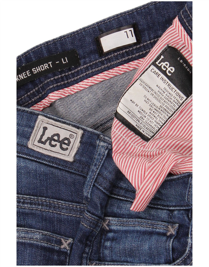 Женские джинсовые шорты LEE US 11, большие, W30, синие, хлопок