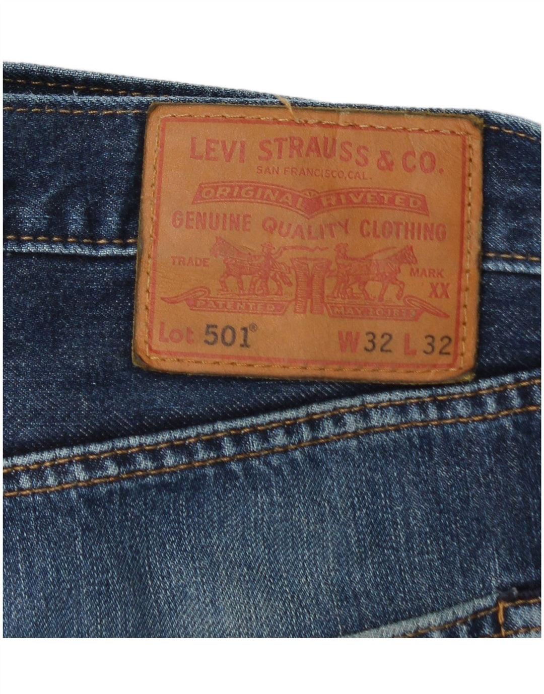 Женская джинсовая юбка LEVI'S 501 W32, большая синяя, хлопок