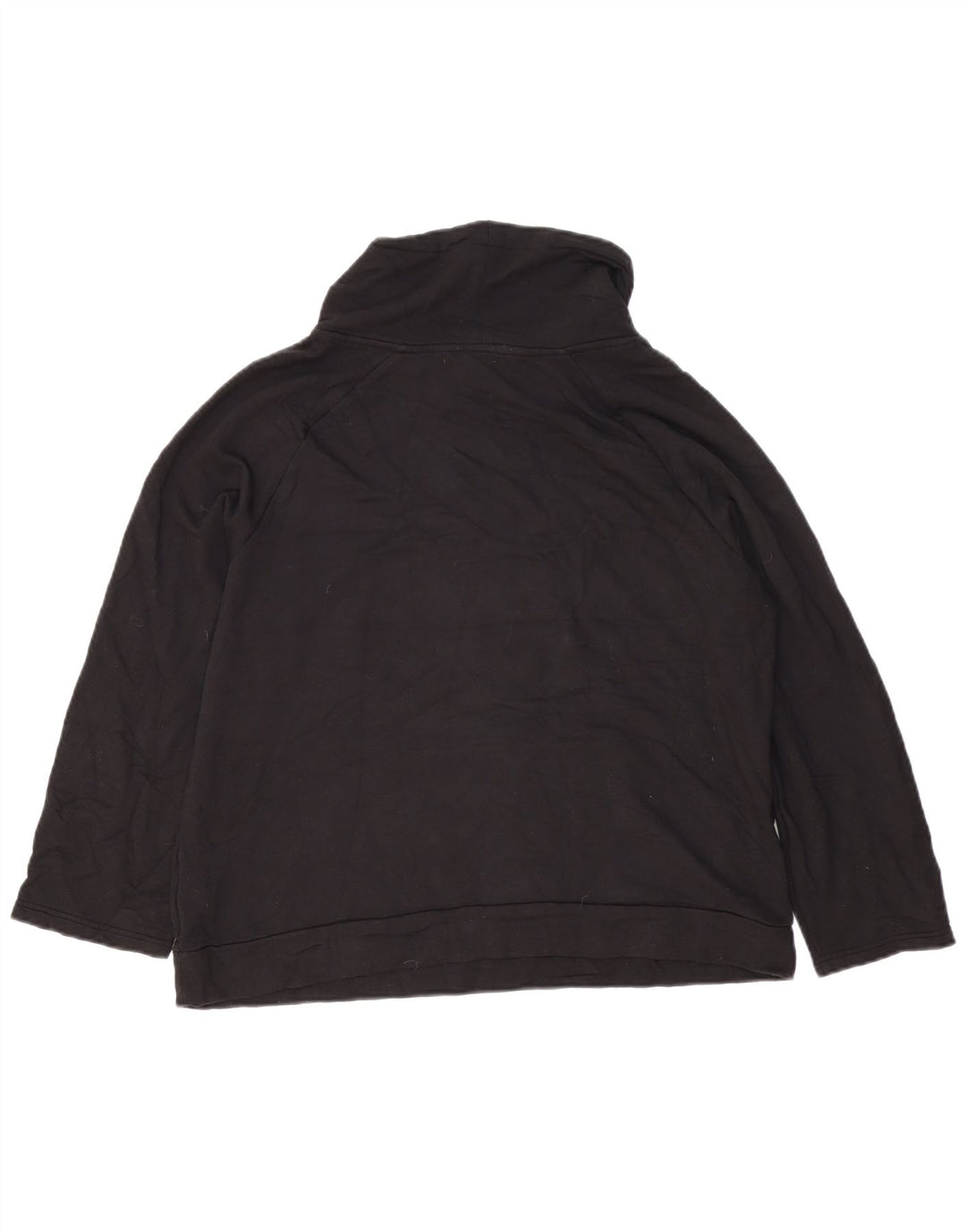 Женский свободный свитер с высоким воротником Fat Face, джемпер UK 10, маленький черный