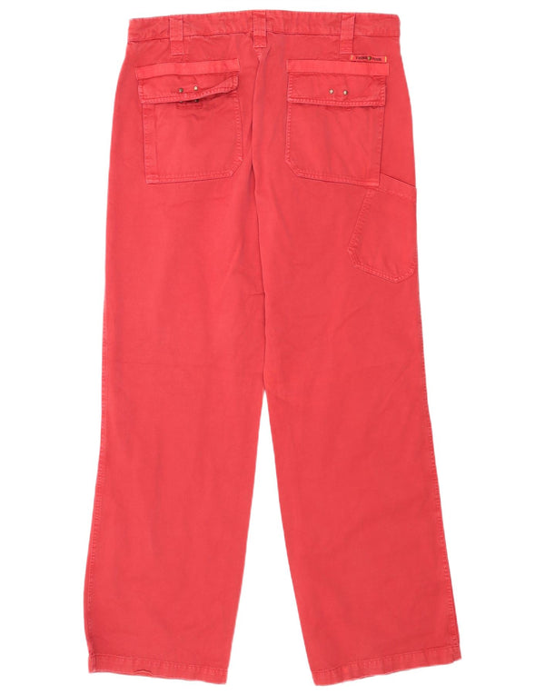 Мужские прямые брюки карго Think Pink IT 52 XL W36 L32 Красный хлопок