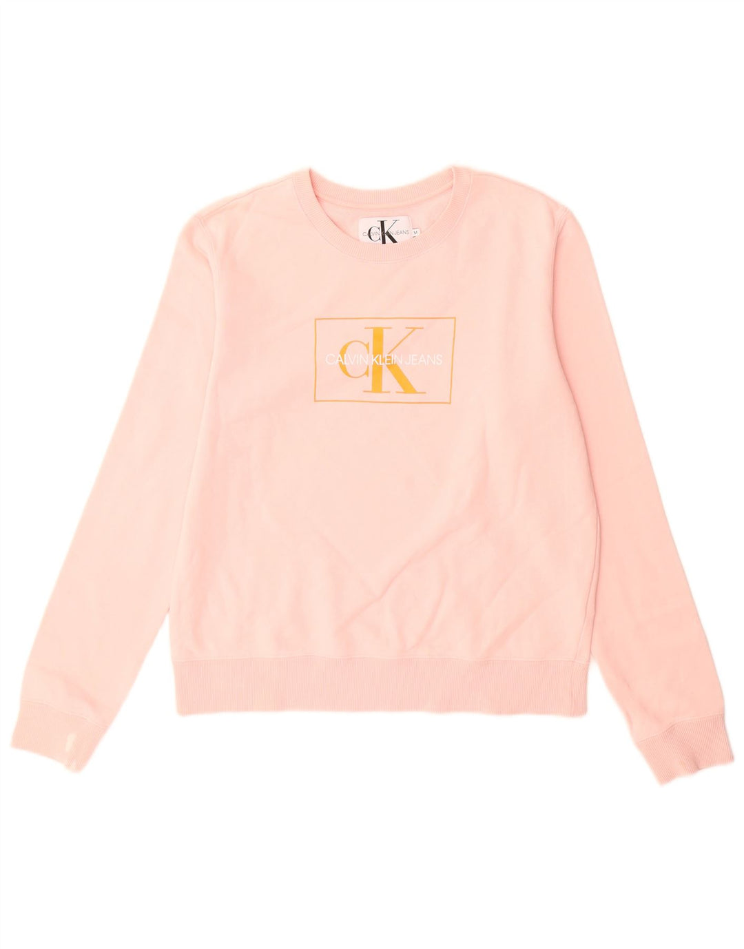 Женский свитшот с рисунком Calvin Klein Jeans UK 14, средний розовый