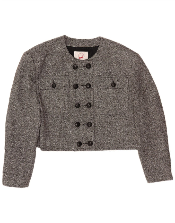 Женское двубортное болеро MONDI EU 42, большая серая шерсть