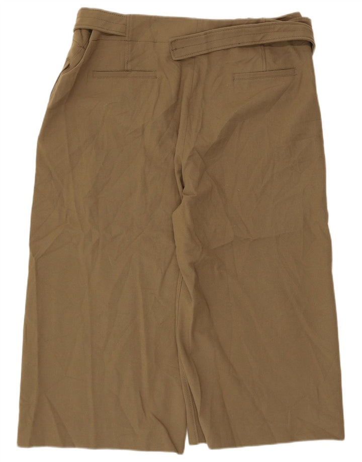 Женские капри Zara 2XL W36 L20 хаки, полиэстер