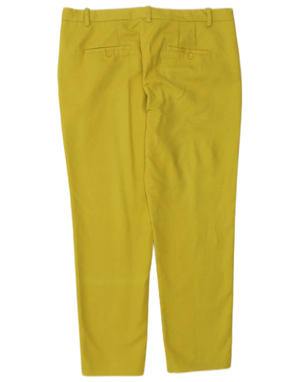 Женские узкие укороченные брюки Zara EU 40 Medium W30 L26 Желтый хлопок