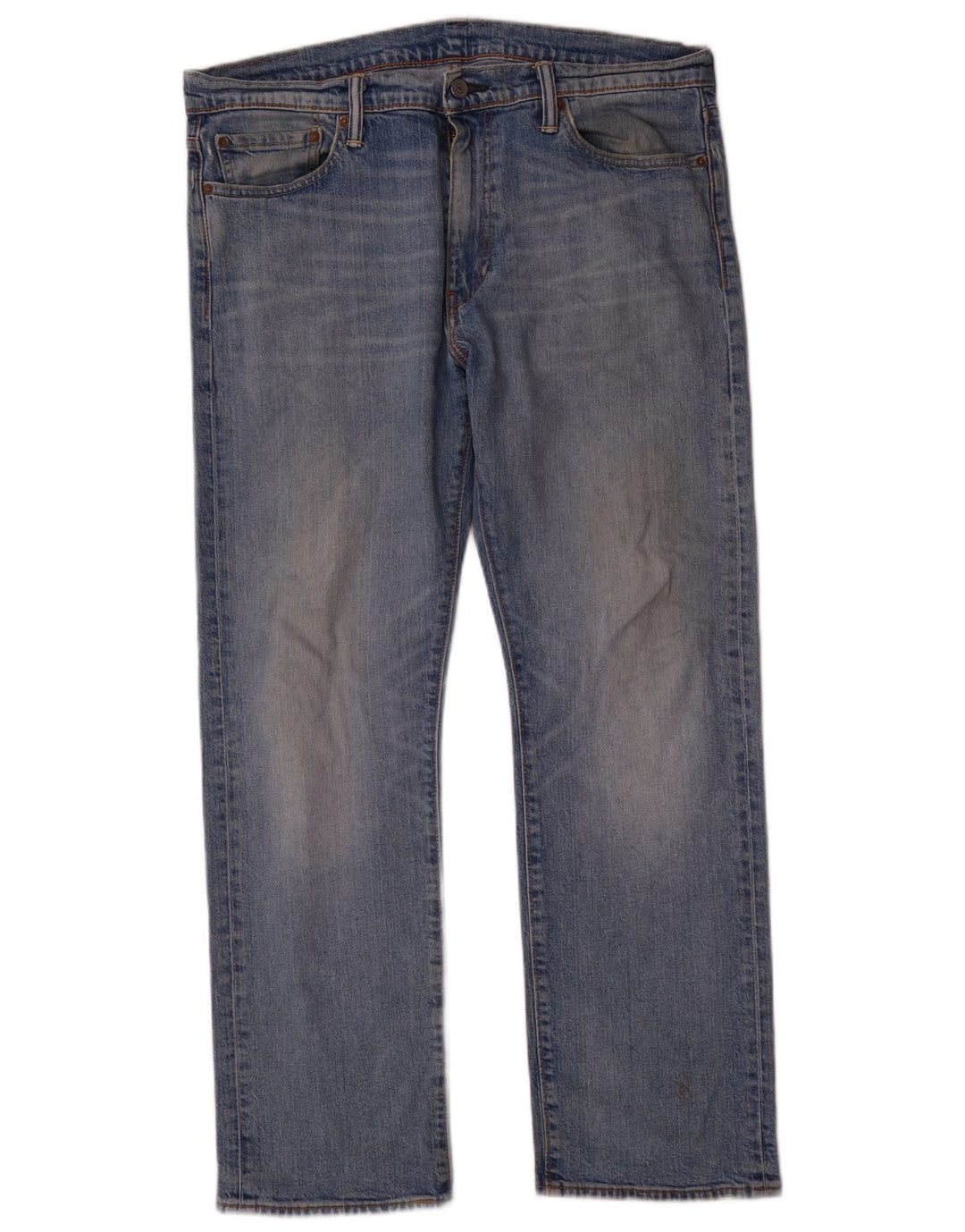 Мужские прямые джинсы Levi's 504 W36 L30 синие, хлопок
