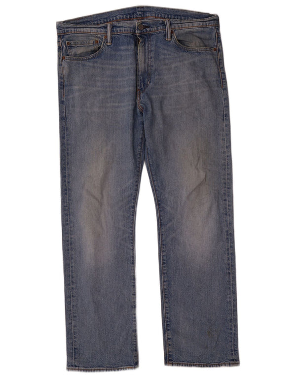 Мужские прямые джинсы Levi's 504 W36 L30 синие, хлопок